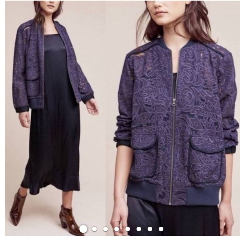 Anthropologie’s Elevenses Floral Bomber